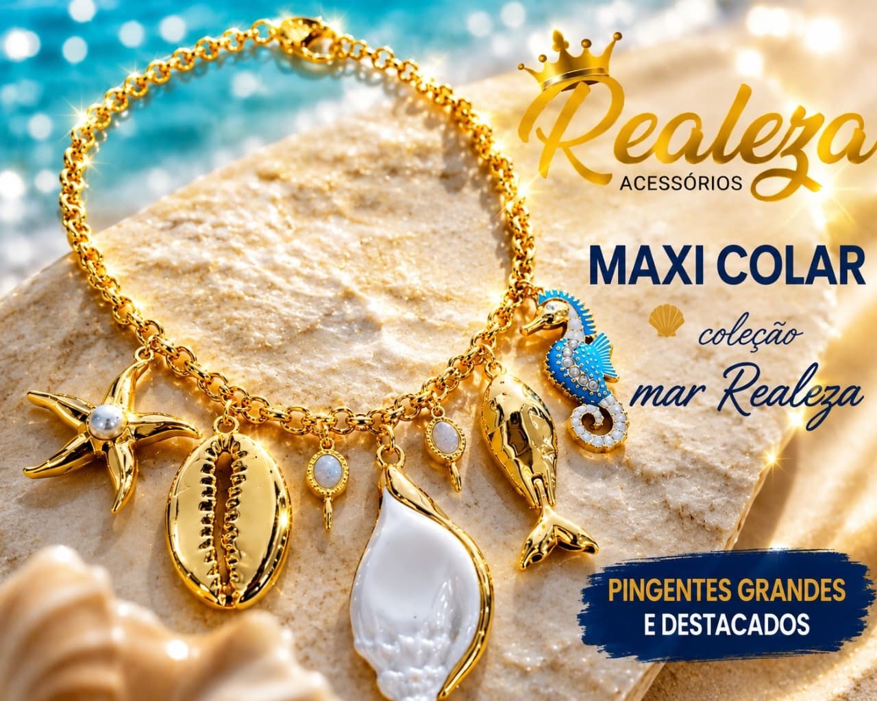 Maxi Colar Coleção Mar Realeza